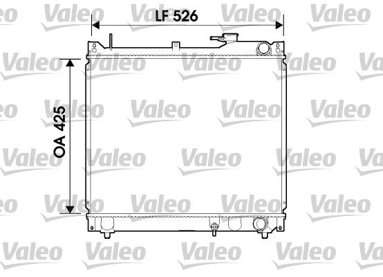 734162 VALEO Радиатор, охлаждение двигателя