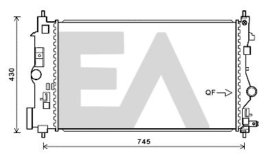 31R54234 EACLIMA Радиатор, охлаждение двигателя