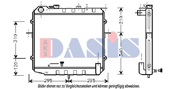 510150N AKS DASIS Радиатор, охлаждение двигателя