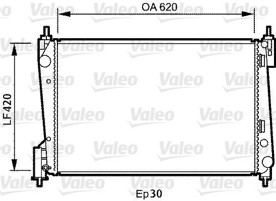 735040 VALEO Радиатор, охлаждение двигателя