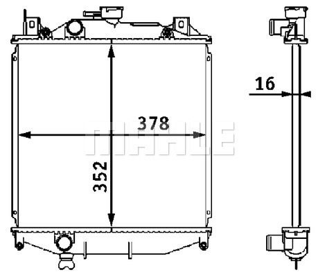 WG2183035 WILMINK GROUP Радиатор, охлаждение двигателя