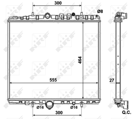 WG1723328 WILMINK GROUP Радиатор, охлаждение двигателя