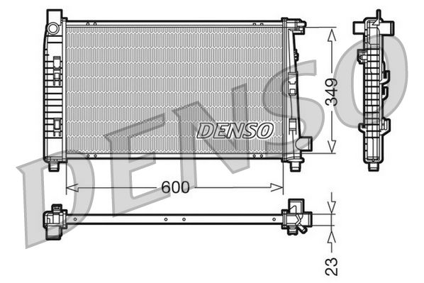 DRM17100 DENSO Радиатор, охлаждение двигателя