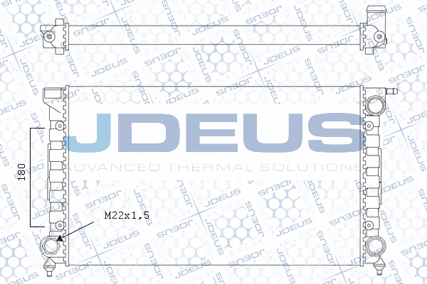 M0300350 JDEUS Радиатор, охлаждение двигателя