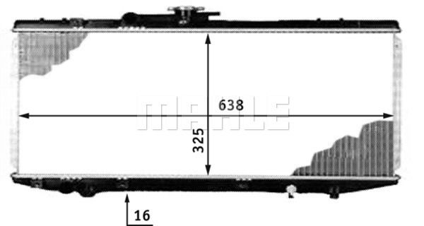 WG2183726 WILMINK GROUP Радиатор, охлаждение двигателя