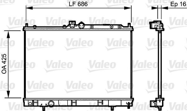 735201 VALEO Радиатор, охлаждение двигателя