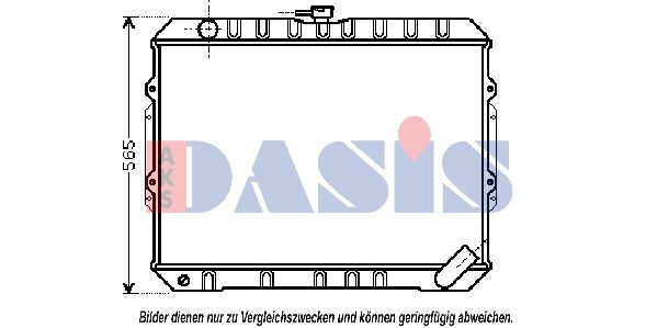 140086N AKS DASIS Радиатор, охлаждение двигателя