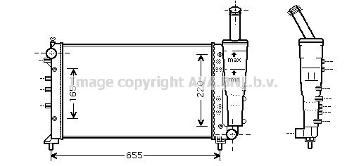 FTA2299 AVA QUALITY COOLING Радиатор, охлаждение двигателя