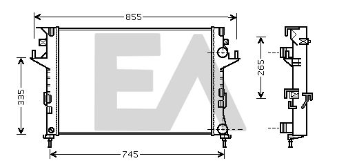 31R60062 EACLIMA Радиатор, охлаждение двигателя