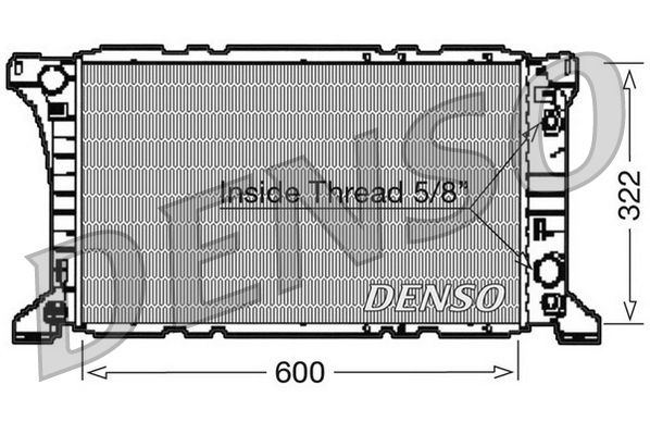 DRM10096 DENSO Радиатор, охлаждение двигателя