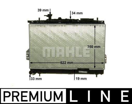 CR1292000P MAHLE Радиатор, охлаждение двигателя