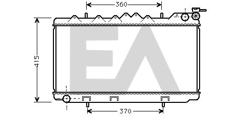 31R18039 EACLIMA Радиатор, охлаждение двигателя