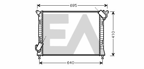 31R07144 EACLIMA Радиатор, охлаждение двигателя