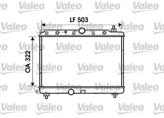 734290 VALEO Радиатор, охлаждение двигателя