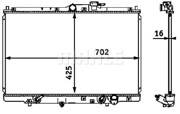 CR547000S MAHLE Радиатор, охлаждение двигателя