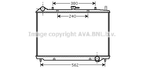 OL2456 AVA QUALITY COOLING Радиатор, охлаждение двигателя