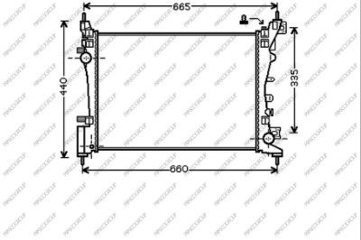 OP035R005 PRASCO Радиатор, охлаждение двигателя