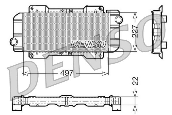 DRM10019 DENSO Радиатор, охлаждение двигателя