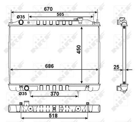 WG1723369 WILMINK GROUP Радиатор, охлаждение двигателя