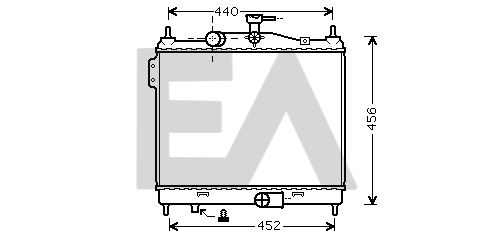 31R28070 EACLIMA Радиатор, охлаждение двигателя