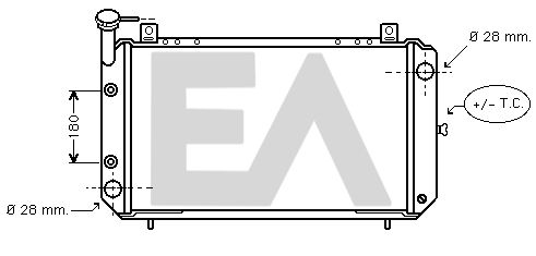31R18033 EACLIMA Радиатор, охлаждение двигателя