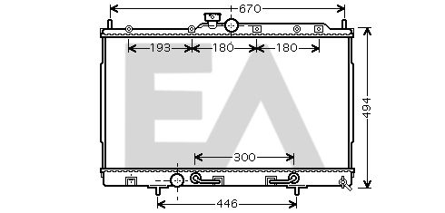 31R51101 EACLIMA Радиатор, охлаждение двигателя