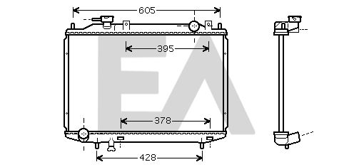 31R52079 EACLIMA Радиатор, охлаждение двигателя