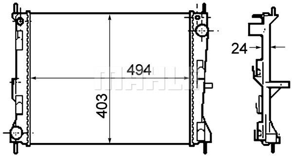 WG2182824 WILMINK GROUP Радиатор, охлаждение двигателя