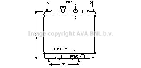 MTA2036 AVA QUALITY COOLING Радиатор, охлаждение двигателя