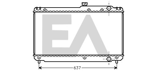 31R71022 EACLIMA Радиатор, охлаждение двигателя