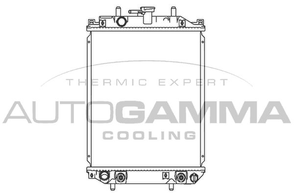 103912 AUTOGAMMA Радиатор, охлаждение двигателя