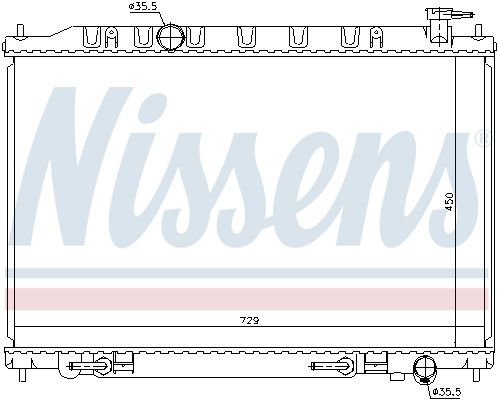 68793 NISSENS Радиатор, охлаждение двигателя