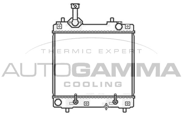 105935 AUTOGAMMA Радиатор, охлаждение двигателя