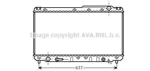 TO2229 AVA QUALITY COOLING Радиатор, охлаждение двигателя