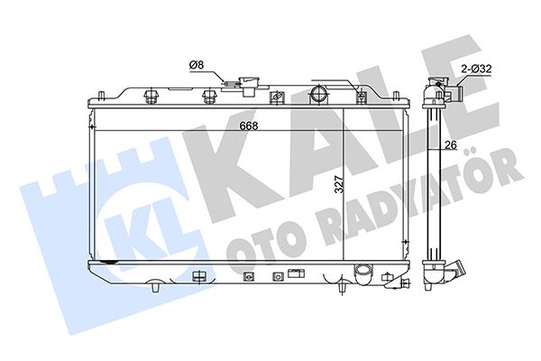 347770 KALE OTO RADYATÖR Радиатор, охлаждение двигателя