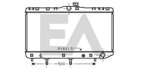 31R71086 EACLIMA Радиатор, охлаждение двигателя