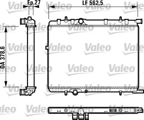 732895 VALEO Радиатор, охлаждение двигателя