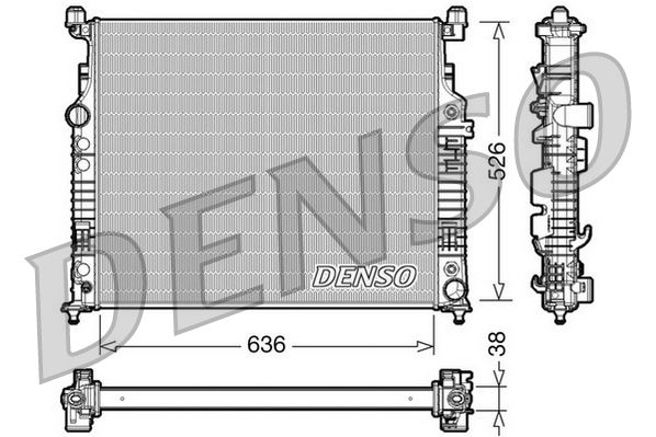 DRM17007 DENSO Радиатор, охлаждение двигателя