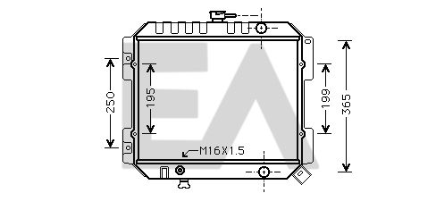 31R18067 EACLIMA Радиатор, охлаждение двигателя