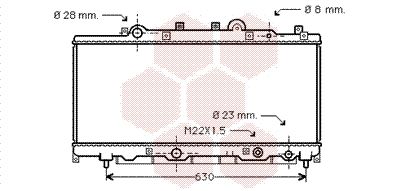 73002084 VAN WEZEL Радиатор, охлаждение двигателя