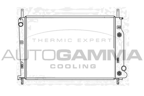 102069 AUTOGAMMA Радиатор, охлаждение двигателя
