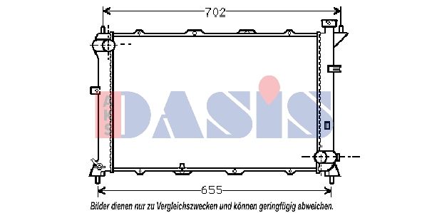 560320N AKS DASIS Радиатор, охлаждение двигателя