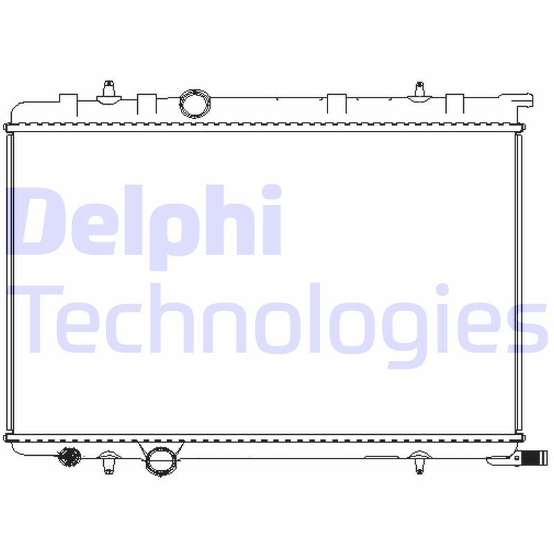 TSP0524054 DELPHI Радиатор, охлаждение двигателя