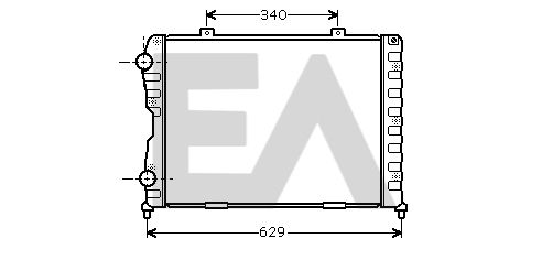 31R03033 EACLIMA Радиатор, охлаждение двигателя