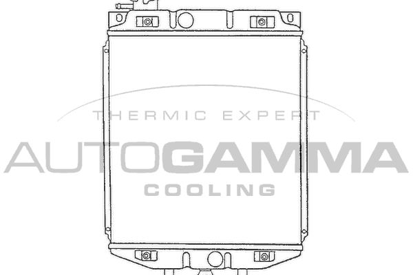 100238 AUTOGAMMA Радиатор, охлаждение двигателя