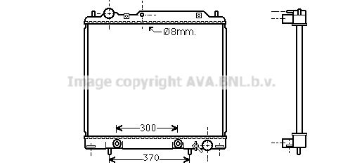 MT2158 AVA QUALITY COOLING Радиатор, охлаждение двигателя