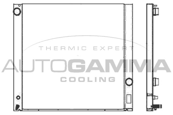103560 AUTOGAMMA Радиатор, охлаждение двигателя