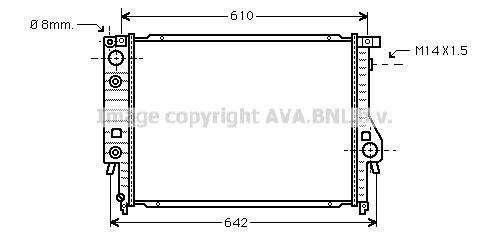 BW2048 AVA QUALITY COOLING Радиатор, охлаждение двигателя