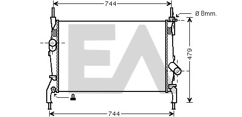 31R22087 EACLIMA Радиатор, охлаждение двигателя