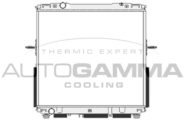 105129 AUTOGAMMA Радиатор, охлаждение двигателя